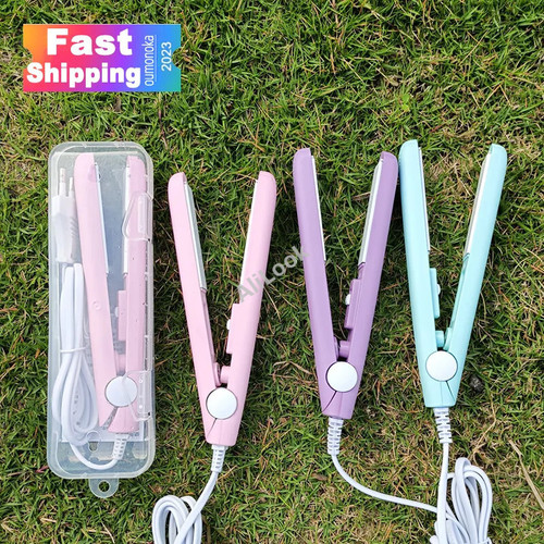 3 in 1 Hair Iron High Quality flat iron Straightening hot comb mini professional hair straightener & Curling Iron Styling Tools
