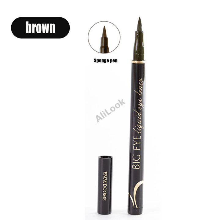Black Liquid Eyeliner Waterproof Long Lasting Eye Liner Pencil Quick Drying Not Bloom Natural Eyeliner Liquid Pen Cosmetic Tools