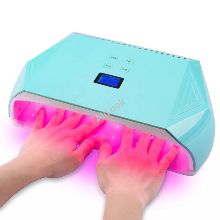 Two Hands Curing Rechargeable Nail Lamp Red Light Gel Polish Dryer Cordless Manicure Machine Wireless Nail UV LED Lamp