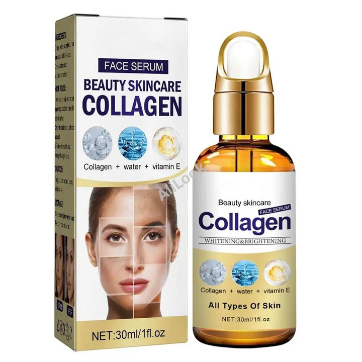 Collagen Boost Face Serum 30ml Moisturizing Instant Face Lift Essence Skin Tightening Essential Oil For Saggy Sensitive Skin