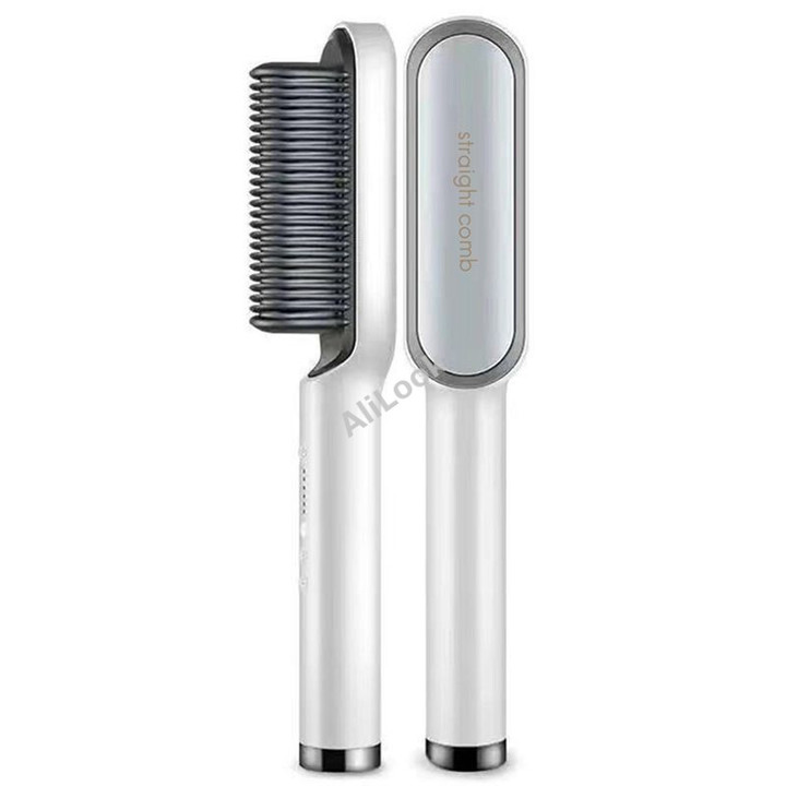Hot Sale Mini Hair Straightener Brush Comb Customized Hair Styling Tools Hair Brush Straightener Comb
