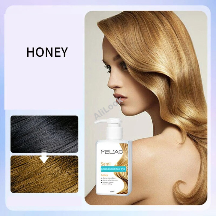 MELAO Herbal Hair Color Protection Enhance Shampoo No Odor Irritation Suitable for Sensitiv Scalp Hair Dye Suitable For All Hair