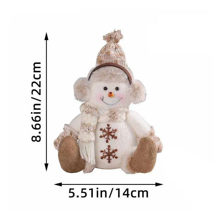Christmas Snowman Doll Decoration Christmas Tree Pendant Home Tabletop Decoration Christmas Natal Kids Gifts 2024 New Year Party