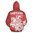 Lithuanian Vytis In Me All-Over Hoodie Red - Amaze Style™-Apparel