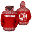 Tonga All Over Hoodie - Polynesian Red And White - BN09 - Amaze Style™