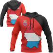 Luxembourg Map Special Hoodie - Amaze Style™-Apparel