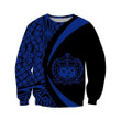 Samoa Polynesian Hoodie - Circle Style Blue Color - Amaze Style™