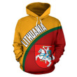 Lithuania Hoodie Wave Flag Color - Amaze Style™