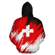 Switzerland Hoodie - Flag Color Painting - Amaze Style™