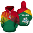 Lithuania Flag Hoodie - Stripes Style - Amaze Style™-Apparel