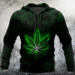 Hippie Green 3D All Over Printed Hoodie Shirt Limited by SUN AM310302 - Amaze Style™-Apparel