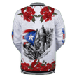 Manga Flower Puerto Rico Baseball jacket 3D All Over Printed Shirts MH24022104 - Amaze Style™