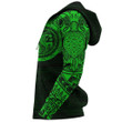 Polynesian Tribal Lizard Tattoo on Chest Green Hoodie NVD1347 - Amaze Style™