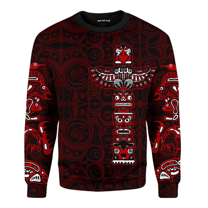 Totem Pole Native American Pacific Northwest Style Customized All Over Printed Shirts - Am Style Design - Amaze Style™