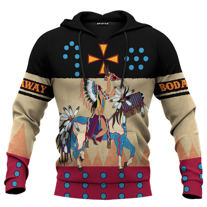 Native American Indian Horse Ledger Art Customized 3D All Over Printed Shirt - AM Style Design - Amaze Style™