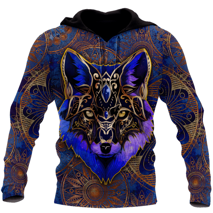 The Alpha Wolf 3D All Over Printed Unisex Deluxe Hoodie ML - Amaze Style™-Apparel