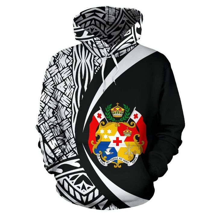 Tonga Coat Of Arm Polynesian Hoodie - Circle Style 02 J1 - Amaze Style™