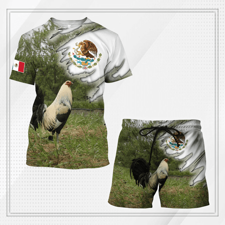 Mexican Rooster T-shirt and Short 3D All Over Printed HHT13052107 - Amaze Style™