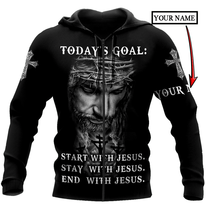 Premium Christian Jesus Personalized Name 3D All Over Printed Unisex Shirts - Amaze Style™