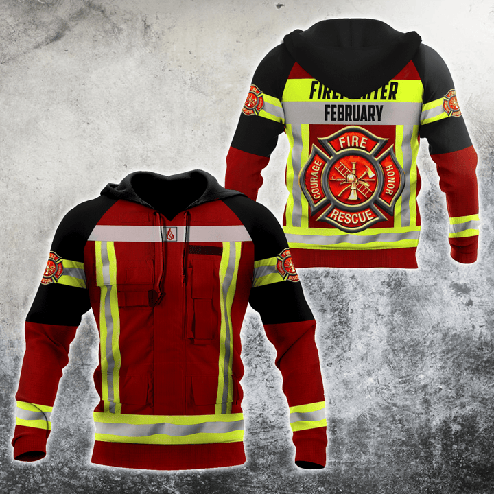 February Firefighter Hoodie For Men And Women MH28012102 - Amaze Style™-Apparel