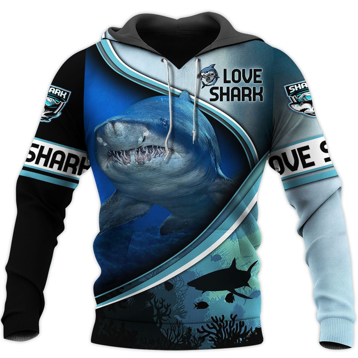 Love Shark 3D All Over Printed Shirts For Men and Women TT072052 - Amaze Style™-Apparel