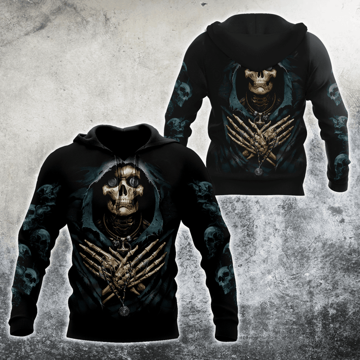 Skull And Coin Hoodie For Men And Women MH27022102 - Amaze Style™