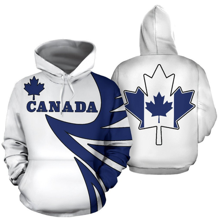 Canada Maple Leaf Hoodie - Warrior Style - White PL - Amaze Style™