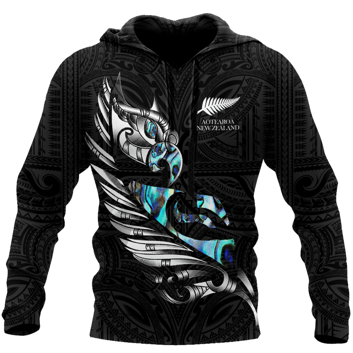 New zealand paua fern wing manaia 3d all over printed shirt and short for man and women MH290620 - Amaze Style™-Apparel