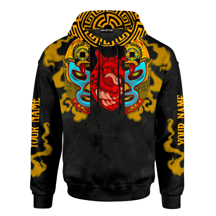 Aztec Heart Dynasty Customized 3D All Over Printed Shirt - 