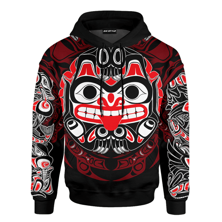 Native American Zodiac Signs Haida Bear Spirit Bear Pacific Northwest Art Customized 3D All Over Printed Shirt - 