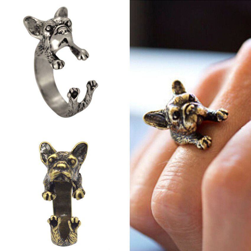 French Bulldog Adjustable Rings - sunshoplas