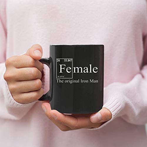 Female The Original Iron Man Mug Funny Ceramic Mug For Women Happy Mothers Day Gift Woman Superpower Mug 11oz 15oz Ceramic Coffee Mug