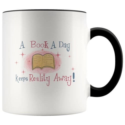 A Book A Day Keeps Reality Away Book Lover Mug Coffee Book Dragon Tea Cup Girl Woman Best Friend Bff Gift For Bookworm Librarian Girl Mug 11 15 Oz Ceramic Mug Birthday