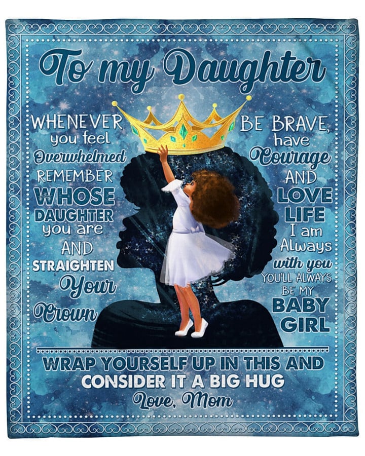 Personalized To My Daughter Wrap Yourself Up In This And Consider It A Big Hug Fleece Blanket Great Customized Blanket Gifts For Birthday Christmas Thanksgiving