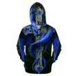 3D All Over Print Blue Dragon Hoodie