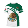 Mexico Combo T-shirt and Short 3D All Over Printed no2 - TrendZoneTee