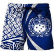 Samoa Polynesian Hoodie - Circle Style White Blue Color - TrendZoneTee