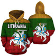 Lithuania Hoodie Knitted Flag - TrendZoneTee