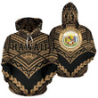 Hawaii Coat Of Arms Polynesian Tribal Hoodie - New Warrior Style  - AH J1 - TrendZoneTee