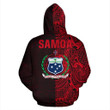 Samoa Hoodie Polynesian Coat Of Arms Style Half Th5 - TrendZoneTee-Apparel