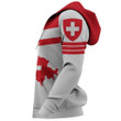 Switzerland Map Sport Hoodie - Premium Style J1 - TrendZoneTee
