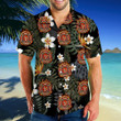 Floral Firefighter Shirt For Men TQH200809 - TrendZoneTee-Apparel