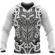 New Zealand Hoodie Maori Rugby - Black And White PL273 - TrendZoneTee-Apparel