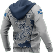 Scottish Thistle Pullover Hoodie Rugby Style NNK 1525 - TrendZoneTee-Apparel