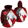Canada Special Grunge Flag Pullover Hoodie PL - TrendZoneTee-Apparel