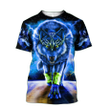 Blue Thunder Wolf 3D All Over Printed Shirts For Men and Women - TrendZoneTee-Apparel
