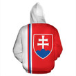 Slovakia All Over Hoodie Straight Version - TrendZoneTee