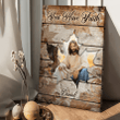 Just Have Faith Jesus In Fall Garden Thanksgiving Vertical Canvas