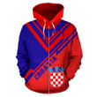 Croatia All Over Zip Up Hoodie Drift Version