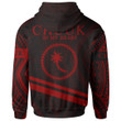 Chuuk State Hoodie In My Heart Style Red Polynesian Patterns